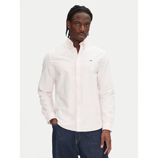 Tommy Jeans Koszula DM0DM21298 Różowy Regular Fit ze sklepu MODIVO w kategorii Koszule męskie - zdjęcie 182765988