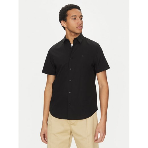 Calvin Klein Koszula Classic LV04LB125G Czarny Regular Fit ze sklepu MODIVO w kategorii Koszule męskie - zdjęcie 182766017