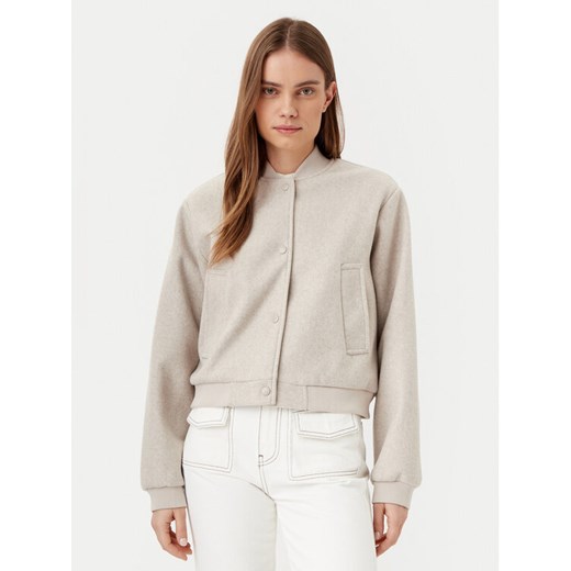Noisy May Kurtka bomber Eddi 27032203 Beżowy Regular Fit ze sklepu MODIVO w kategorii Kurtki damskie - zdjęcie 182766139