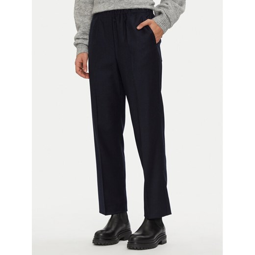 Weekend Max Mara Spodnie materiałowe Hateley 2425136052 Granatowy Regular Fit ze sklepu MODIVO w kategorii Spodnie damskie - zdjęcie 182766148