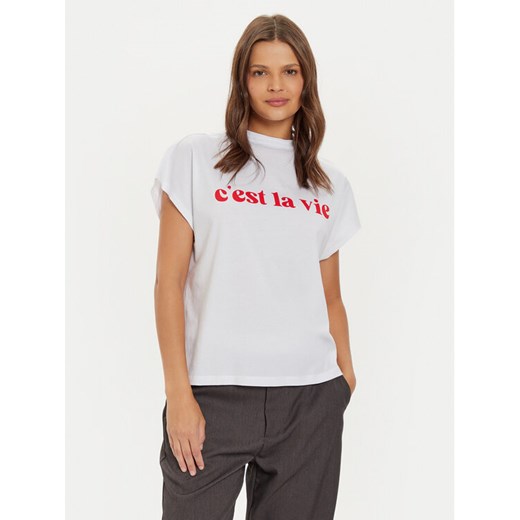 Noisy May T-Shirt 27030827 Biały Oversize ze sklepu MODIVO w kategorii Bluzki damskie - zdjęcie 182766289