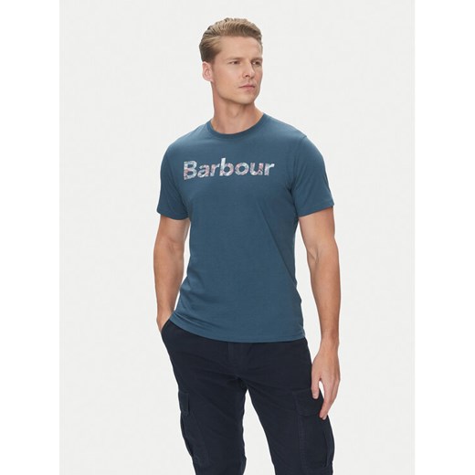 Barbour T-Shirt Devon MTS1391BU18 Granatowy Regular Fit ze sklepu MODIVO w kategorii T-shirty męskie - zdjęcie 182766308