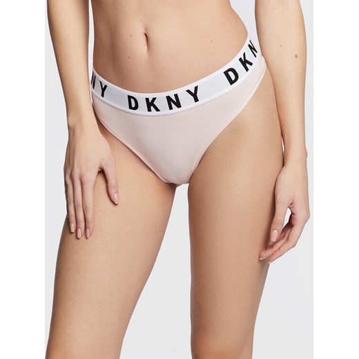 DKNY Stringi DK4529 Różowy ze sklepu MODIVO w kategorii Majtki damskie - zdjęcie 182766335