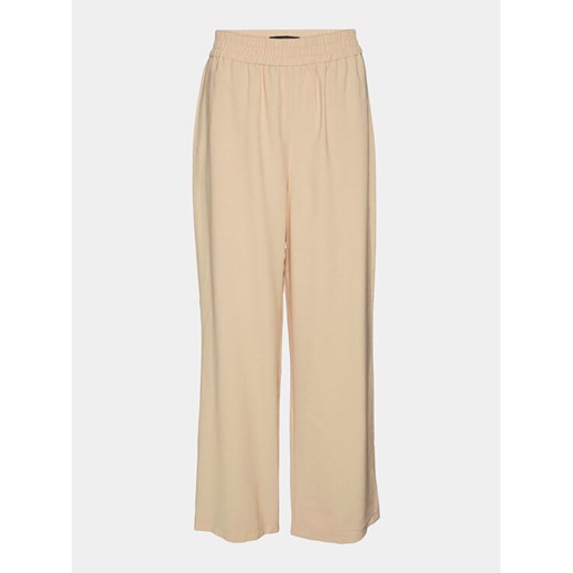 Vero Moda Spodnie materiałowe Carmen 10278926 Beżowy Wide Leg ze sklepu MODIVO w kategorii Spodnie damskie - zdjęcie 182766375