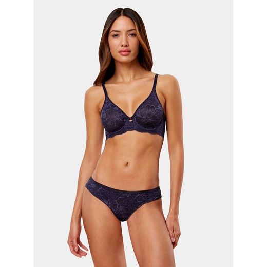 Triumph Biustonosz z fiszbiną Amourette Charm T W02 10214458 Granatowy ze sklepu MODIVO w kategorii Biustonosze - zdjęcie 182766388