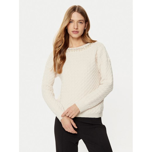 Rinascimento Sweter CFM0011717003 Écru Regular Fit ze sklepu MODIVO w kategorii Swetry damskie - zdjęcie 182766415