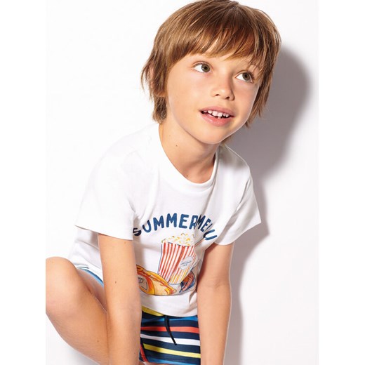 Mayoral T-Shirt 3012 Biały Regular Fit ze sklepu MODIVO w kategorii T-shirty chłopięce - zdjęcie 182766475