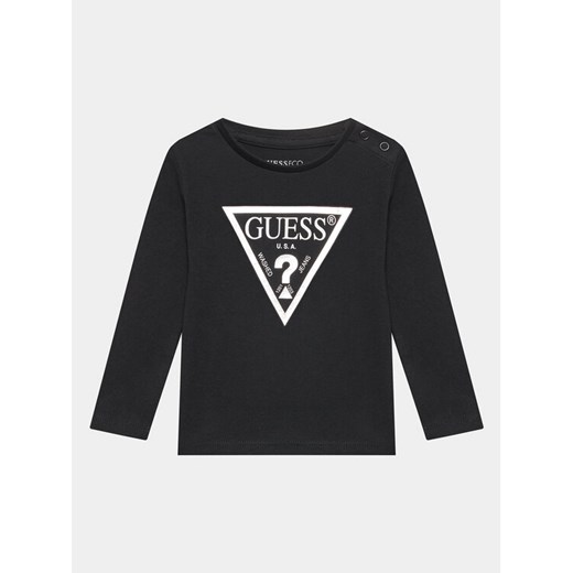 Guess Bluzka K84I18 K8HM0 Czarny Regular Fit ze sklepu MODIVO w kategorii T-shirty chłopięce - zdjęcie 182766495