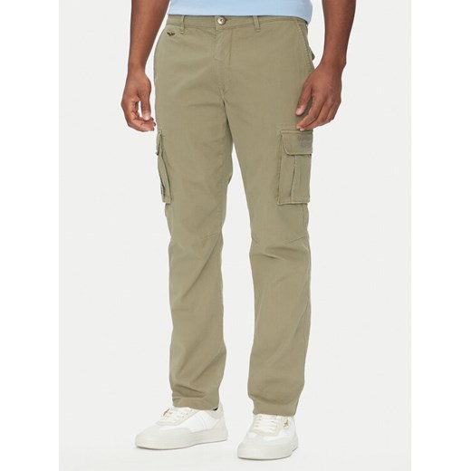 Aeronautica Militare Spodnie materiałowe 251PA1329CT2443 Khaki Regular Fit ze sklepu MODIVO w kategorii Spodnie męskie - zdjęcie 182766507