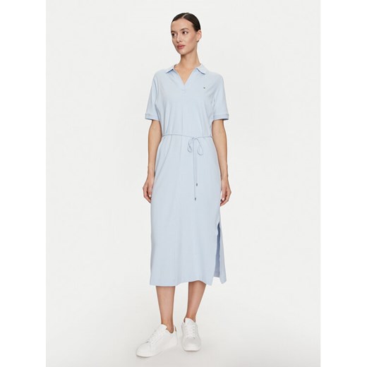 Tommy Hilfiger Sukienka codzienna WW0WW41278 Błękitny Regular Fit ze sklepu MODIVO w kategorii Sukienki - zdjęcie 182766546
