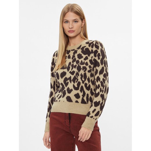 ONLY Sweter 15306972 Beżowy Regular Fit ze sklepu MODIVO w kategorii Swetry damskie - zdjęcie 182766567
