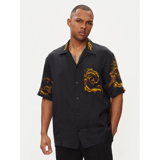 Versace Jeans Couture Koszula 76GAL2BW Czarny Regular Fit ze sklepu MODIVO w kategorii Koszule męskie - zdjęcie 182766709