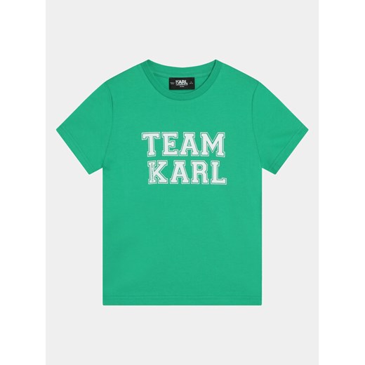 Karl Lagerfeld Kids T-Shirt Z30049 D Zielony Regular Fit ze sklepu MODIVO w kategorii T-shirty chłopięce - zdjęcie 182766785