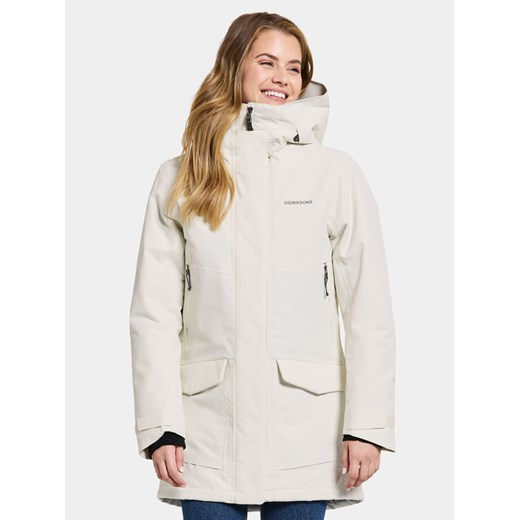 Didriksons Parka Frida Wns Parka 7 504815 Biały Regular Fit ze sklepu MODIVO w kategorii Parki damskie - zdjęcie 182766836
