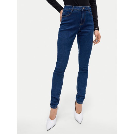 Vero Moda Jeansy Elly 10310613 Granatowy Skinny Fit ze sklepu MODIVO w kategorii Jeansy damskie - zdjęcie 182766879