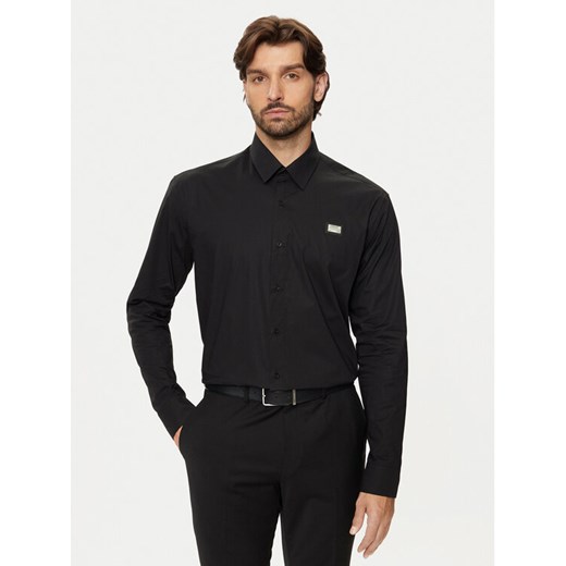 KARL LAGERFELD Koszula 605947 544671 Czarny Regular Fit ze sklepu MODIVO w kategorii Koszule męskie - zdjęcie 182766906