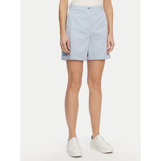 Tommy Hilfiger Szorty materiałowe WW0WW42457 Błękitny Regular Fit ze sklepu MODIVO w kategorii Szorty - zdjęcie 182766908