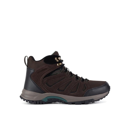 Hunter Trekkingi MASON MID HIKER WP Brązowy ze sklepu MODIVO w kategorii Buty trekkingowe męskie - zdjęcie 182766917
