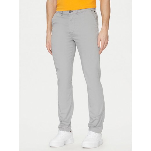 Napapijri Chinosy M-Puyo NP0A4H98 Szary Slim Fit ze sklepu MODIVO w kategorii Spodnie męskie - zdjęcie 182766918