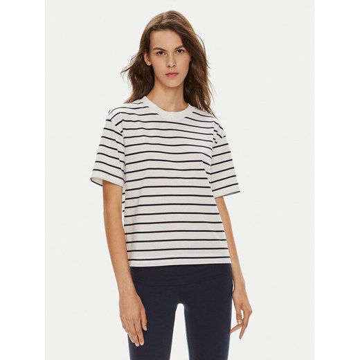 Gina Tricot T-Shirt 23352 Biały Relaxed Fit ze sklepu MODIVO w kategorii Bluzki damskie - zdjęcie 182767039