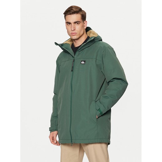 Quiksilver Parka Overcast 3K EQYJK04087 Zielony Regular Fit ze sklepu MODIVO w kategorii Parki męskie - zdjęcie 182767128