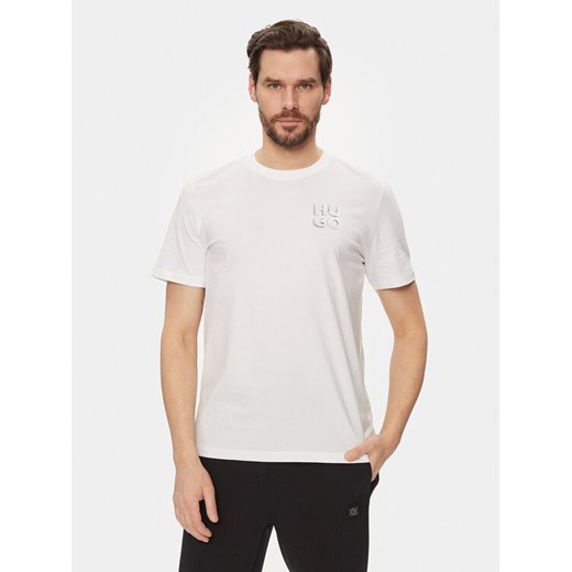 Hugo T-Shirt Detzington241 50508944 Biały Regular Fit S MODIVO