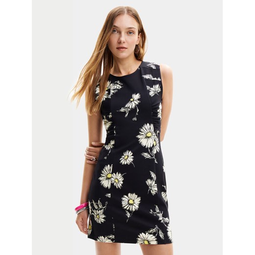Desigual Sukienka letnia Lorena 24SWVK18 Czarny Regular Fit ze sklepu MODIVO w kategorii Sukienki - zdjęcie 182767168
