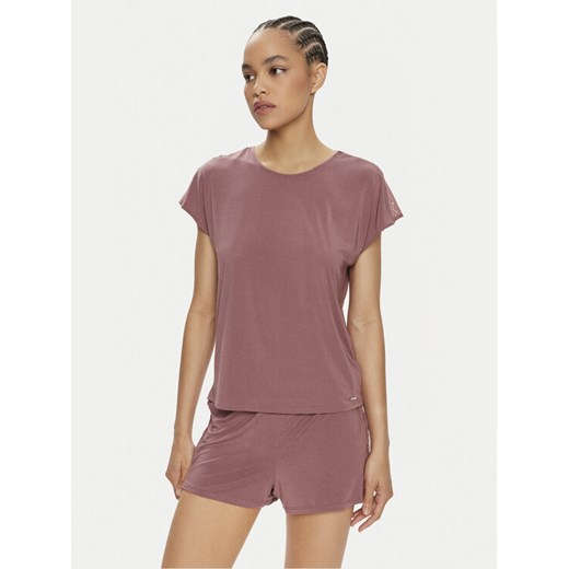 Calvin Klein Underwear Koszulka piżamowa 000QS7157E Różowy Relaxed Fit ze sklepu MODIVO w kategorii Piżamy damskie - zdjęcie 182767247