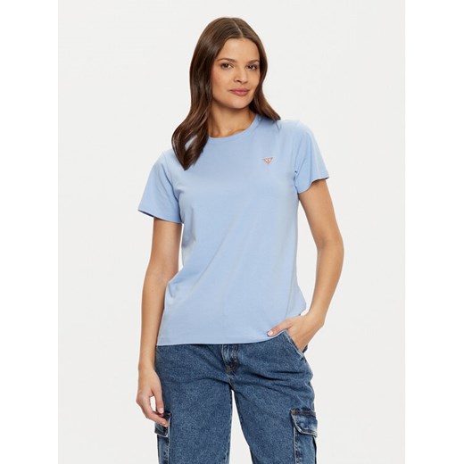 Guess Jeans T-Shirt W4YI10 J1314 Niebieski Regular Fit ze sklepu MODIVO w kategorii Bluzki damskie - zdjęcie 182767257