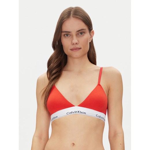 Calvin Klein Underwear Biustonosz braletka Lightly Lined Triangle 000QF5650E Czerwony ze sklepu MODIVO w kategorii Biustonosze - zdjęcie 182767299