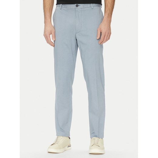 BOSS Spodnie materiałowe H-Kane 50540906 Błękitny Regular Fit ze sklepu MODIVO w kategorii Spodnie męskie - zdjęcie 182767377
