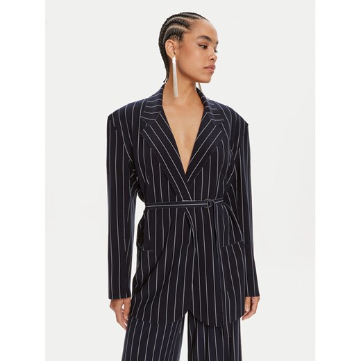 NORMA KAMALI Marynarka KK1244PL158642 Granatowy Oversize ze sklepu MODIVO w kategorii Marynarki damskie - zdjęcie 182767407