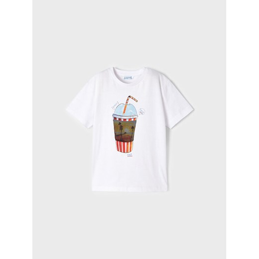 Mayoral T-Shirt 3014 Biały Regular Fit ze sklepu MODIVO w kategorii T-shirty chłopięce - zdjęcie 182767436