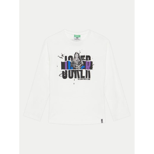 United Colors Of Benetton Bluzka 3ATNC10MG Biały Regular Fit ze sklepu MODIVO w kategorii T-shirty chłopięce - zdjęcie 182767438