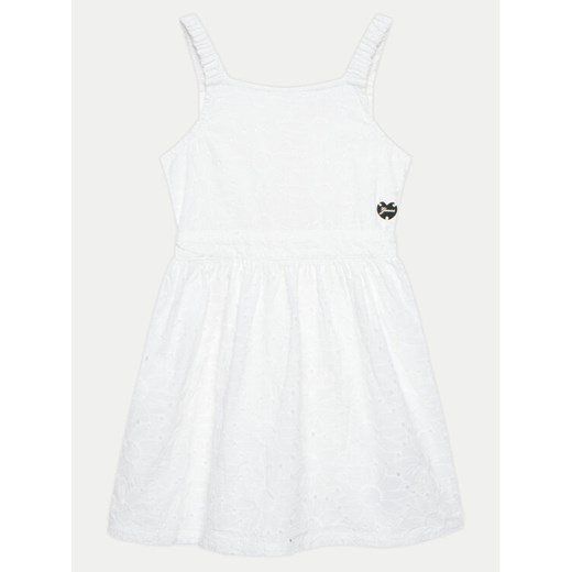 Guess Sukienka elegancka J4GK22 WG5N0 Biały Regular Fit ze sklepu MODIVO w kategorii Sukienki dziewczęce - zdjęcie 182767449