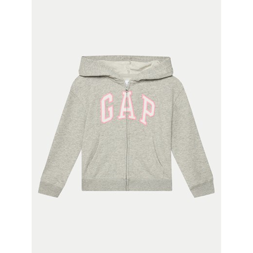 Gap Bluza 746744-00 Szary Regular Fit ze sklepu MODIVO w kategorii Bluzy dziewczęce - zdjęcie 182767506