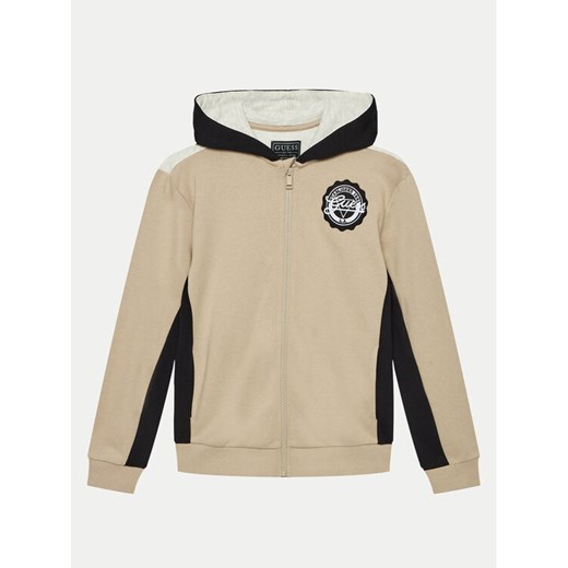 Guess Bluza L4YQ03 KA6R4 Beżowy Regular Fit ze sklepu MODIVO w kategorii Bluzy dziewczęce - zdjęcie 182767546