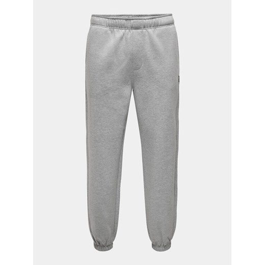 Only & Sons Spodnie dresowe Dan 22027583 Szary Relaxed Fit ze sklepu MODIVO w kategorii Spodnie męskie - zdjęcie 182767559