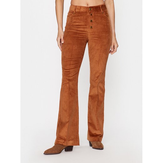 TWINSET Spodnie materiałowe 232TT2361 Brązowy Regular Fit ze sklepu MODIVO w kategorii Spodnie damskie - zdjęcie 182767616