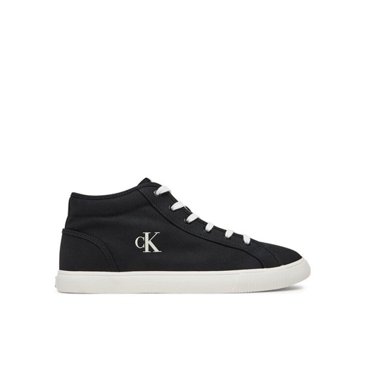 Calvin Klein Jeans Sneakersy Ess Vulc Mid Mg Canvas YM0YM01210 Czarny ze sklepu MODIVO w kategorii Trampki męskie - zdjęcie 182767659