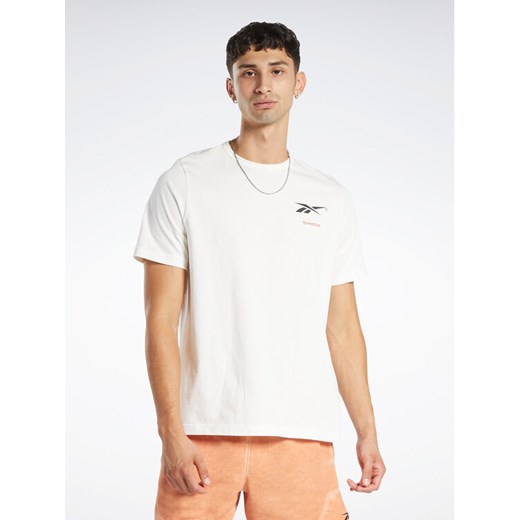 Reebok T-Shirt Reebok Basketball Court Top T-Shirt HN5804 Biały Relaxed Fit ze sklepu MODIVO w kategorii T-shirty męskie - zdjęcie 182767675