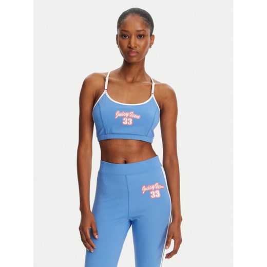 Juicy Couture Biustonosz top JCSNS125404 Niebieski ze sklepu MODIVO w kategorii Biustonosze - zdjęcie 182767695