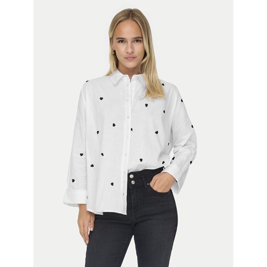 ONLY Koszula 15283743 Biały Box Fit ze sklepu MODIVO w kategorii Koszule damskie - zdjęcie 182767696