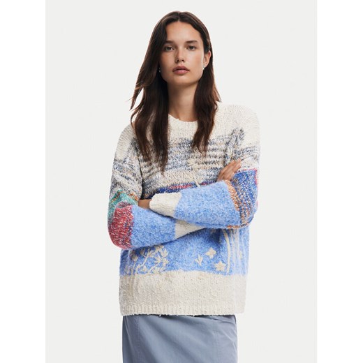 Desigual Sweter Sudbury 24WWJF59 Kolorowy Loose Fit ze sklepu MODIVO w kategorii Swetry damskie - zdjęcie 182767769