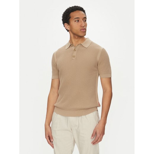 JOOP! Jeans Polo 15 JJK-08Vicono 30045448 Beżowy Modern Fit ze sklepu MODIVO w kategorii T-shirty męskie - zdjęcie 182767827