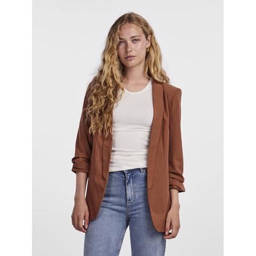 Pieces Marynarka Bosella 17090996 Brązowy Regular Fit ze sklepu MODIVO w kategorii Marynarki damskie - zdjęcie 182767855
