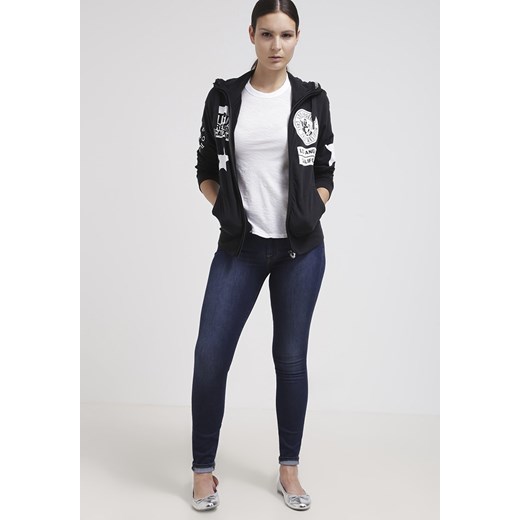 True Religion Bluza rozpinana jet black zalando  bawełna