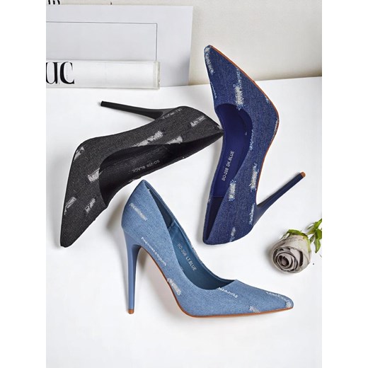 Royalfashion Damskie czółenka na szpilce Denim Chic ze sklepu royalfashion.pl w kategorii Czółenka - zdjęcie 183544865
