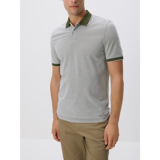 Reserved - Koszulka polo regular - jasnozielony ze sklepu Reserved w kategorii T-shirty męskie - zdjęcie 183545086