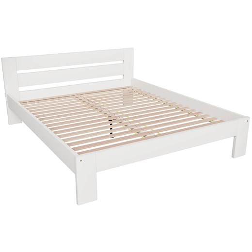 Łóżko podwójne w kolorze białym 160x200 D0-R95 ze sklepu Edinos.pl w kategorii Łóżka i materace - zdjęcie 183545356
